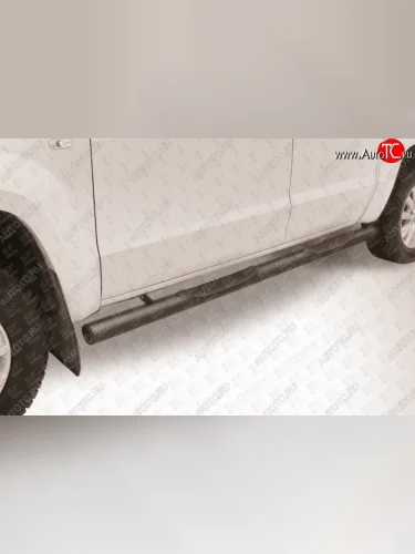 Защита порогов d76 с проступями Volkswagen Amarok (2009-2016) дорестайлинг