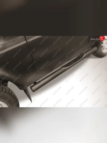 Защита порогов (Ø76 с проступью) Slitkoff Лада ВАЗ Нива 4х4  2121 - нива 4х4 ( 2121,  2131)