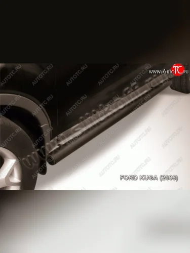 Защита порогов d76 труба Slitkoff Ford Kuga  2 (2013-2016) дорестайлинг