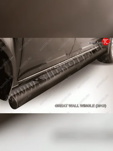 Защита порогов из трубы d76 Slitkoff Great Wall Wingle 5 (2011-2017)