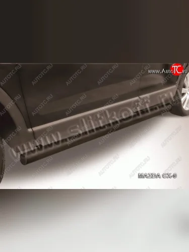 Защита порогов Slitkoff Mazda CX-9 TB дорестайлинг (2007-2009)