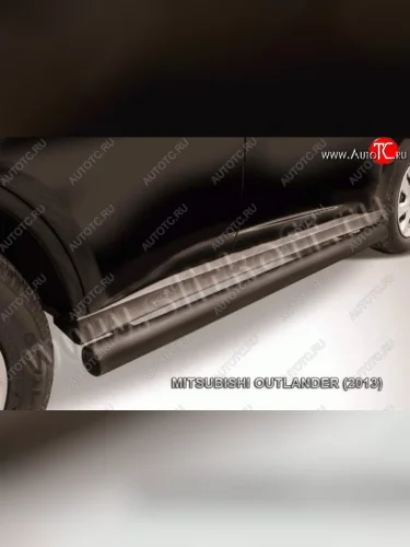 Защита порогов Slitkoff Mitsubishi Outlander GF дорестайлинг (2012-2014)