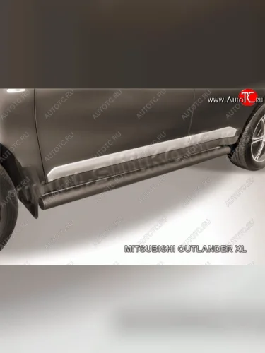 Защита порогов Slitkoff Mitsubishi Outlander  XL (2005-2009) (CW)  дорестайлинг
