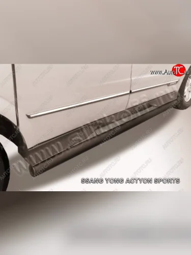 Защита порогов Slitkoff SSANGYONG Actyon Sport (2012-2025)