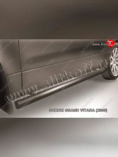Защита порогов Slitkoff Suzuki Grand Vitara  JT 5 дверей (2008-2012) 1-ый рестайлинг