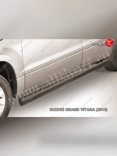 Защита порогов Slitkoff Suzuki Grand Vitara  JT 5 дверей (2012-2016) 2-ой рестайлинг