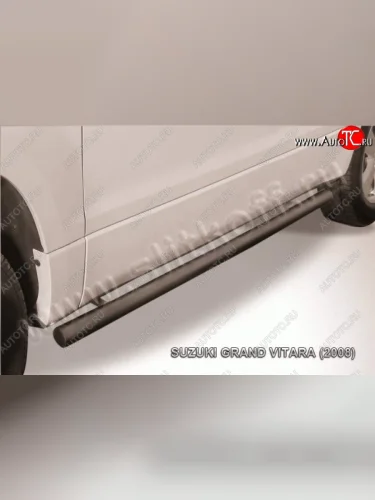 Защита порогов Slitkoff Suzuki Grand Vitara  JT 3 двери (2005-2008) дорестайлинг