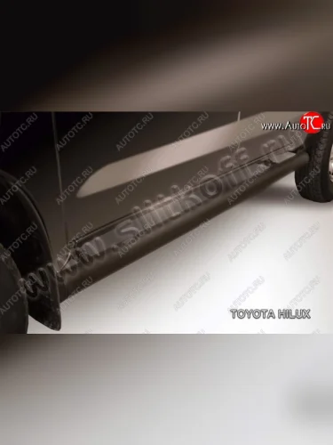 Защита порогов Slitkoff Toyota Hilux  AN20,AN30 (2011-2016)  2-ой рестайлинг
