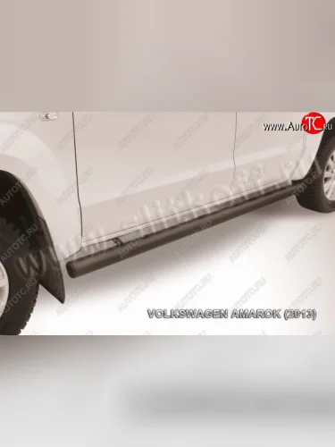 Защита порогов Slitkoff Volkswagen Amarok дорестайлинг (2009-2016)