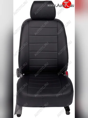 Чехлы на сиденья из экокожи Seintex (полосы, 40/60) Volkswagen Amarok (2009-2022) дорестайлинг, рестайлинг