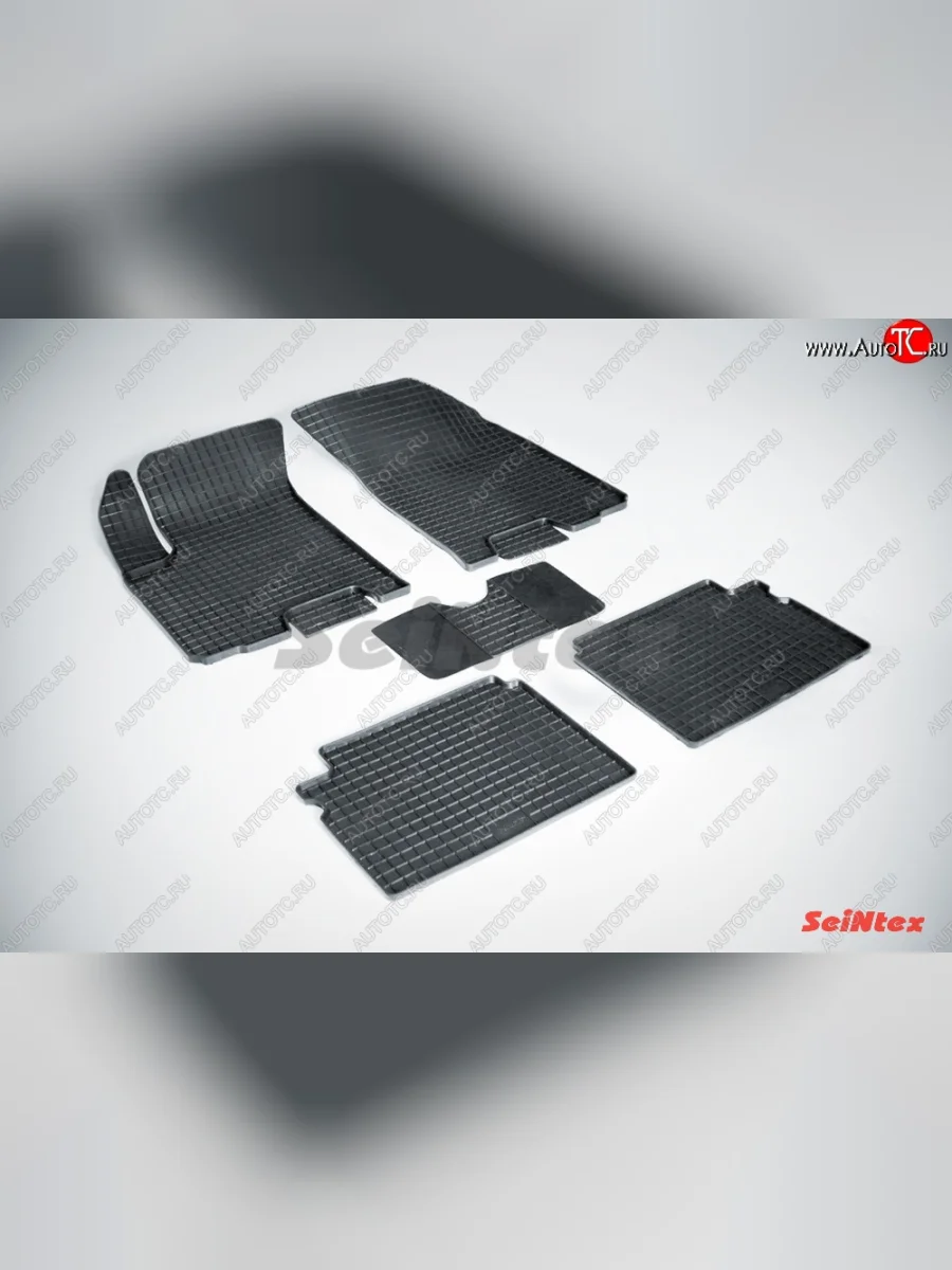 Износостойкие резиновые коврики в салон Сетка Seintex Chevrolet Aveo T200 хэтчбек 5 дв (2002-2008)  в Перми Пермском крае