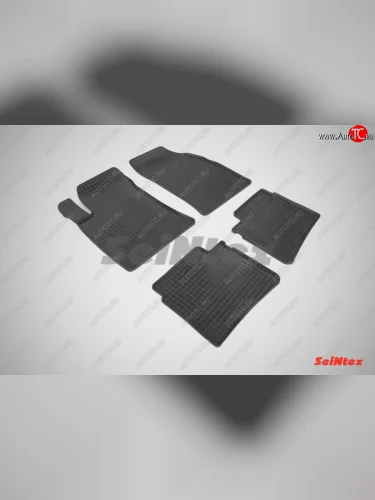 Износостойкие резиновые коврики в салон Seintex Сетка Hyundai Sonata  NF (2004-2010) дорестайлинг, рестайлинг
