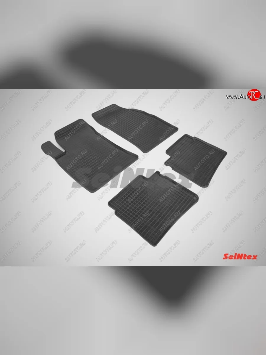 Износостойкие резиновые коврики в салон Seintex Сетка Hyundai Sonata NF дорестайлинг (2004-2008)  в Самаре Самарской области