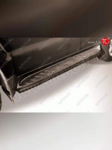 Защита штатного порога d42 Slitkoff Toyota Land Cruiser Prado  J120 (2002-2009)