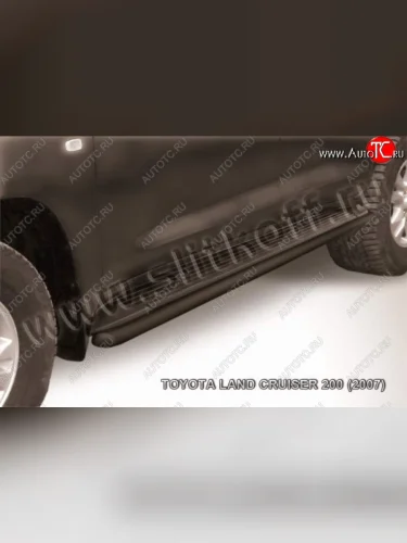 Защита штатного порога d42 Slitkoff Toyota Land Cruiser  200 (2007-2012) дорестайлинг