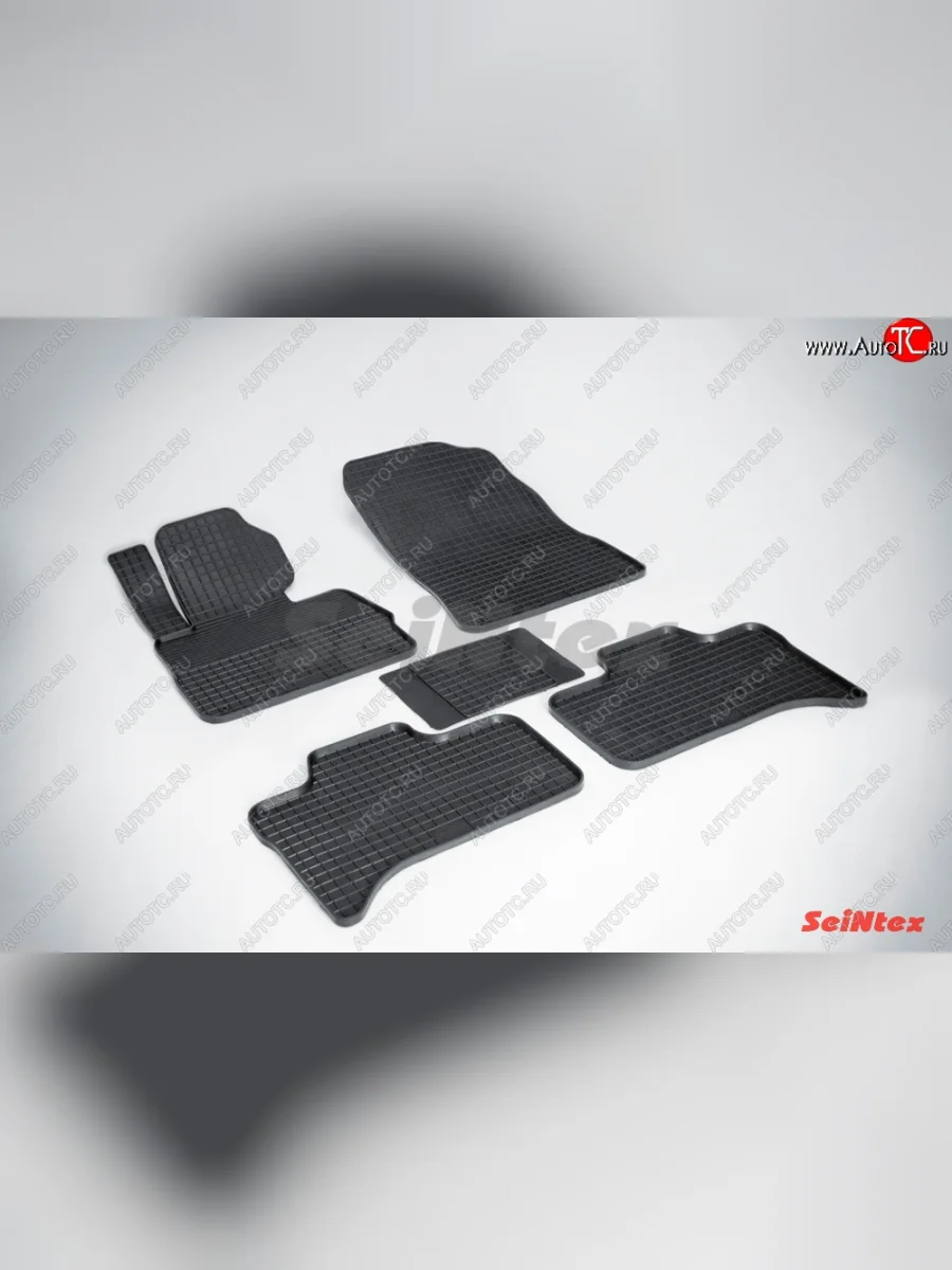 Износостойкие коврики в салон с рисунком Сетка SeiNtex (резина) BMW X5 E53 дорестайлинг (1999-2003)  в Самаре Самарской области