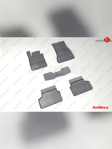 Износостойкие резиновые коврики в салон Сетка Seintex BMW 5 серия  G30 (2016-2020) дорестайлинг, седан