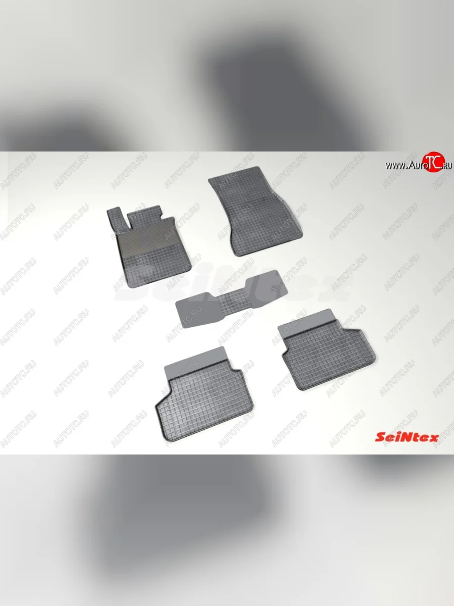 Износостойкие резиновые коврики в салон Сетка Seintex BMW 5 серия G30 дорестайлинг, седан (2016-2020)  в Самаре Самарской области