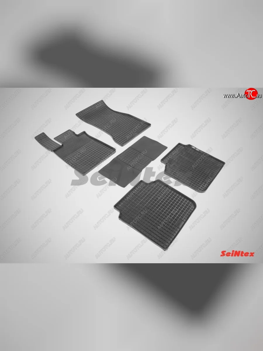 Износостойкие резиновые коврики в салон Сетка Seintex  BMW 7 серия (2015-2022) G11-G12, G11,G12  в Самаре Самарской области