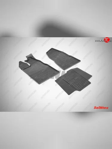 Износостойкие резиновые коврики в салон Сетка Seintex Ford Tourneo Custom (2012-2018) дорестайлинг