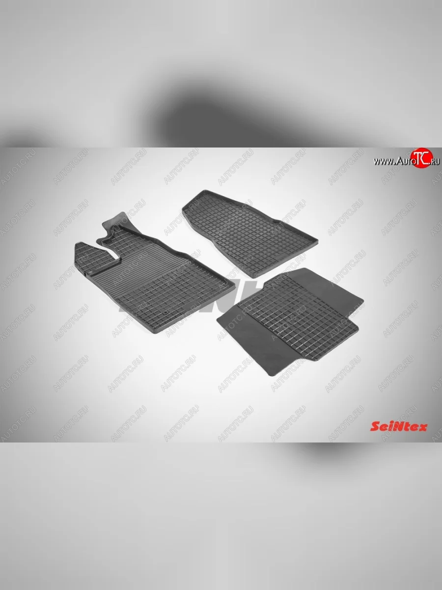Износостойкие резиновые коврики в салон Сетка Seintex Ford Tourneo Custom дорестайлинг (2012-2018)  в Самаре Самарской области