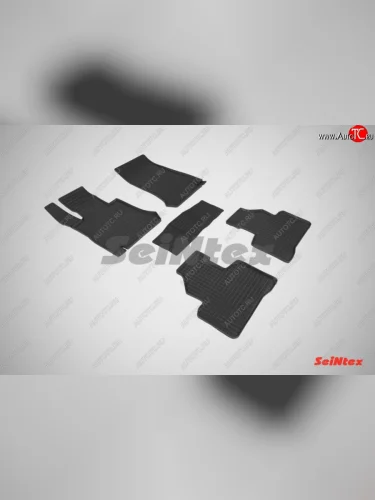 Износостойкие резиновые коврики в салон Seintex Mercedes-Benz GLC class  X253 (2015-2023)