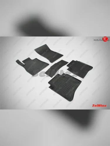 Износостойкие резиновые коврики в салон Сетка Seintex Mercedes-Benz S class  W222 (2013-2017) седан гибрид дорестайлинг