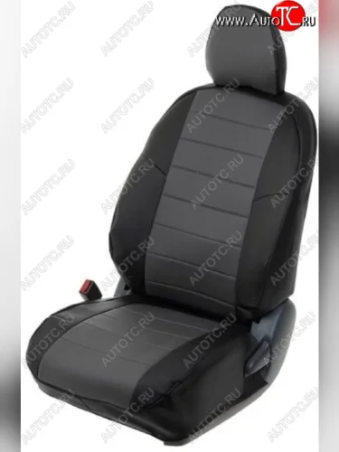 Чехлы на сиденья из экокожи Seintex Ромб (экокожа) (Спинка сплошная, цвет: черный) Volkswagen Polo  Mk5 6R,6C,61 (2009-2015) седан дорестайлинг