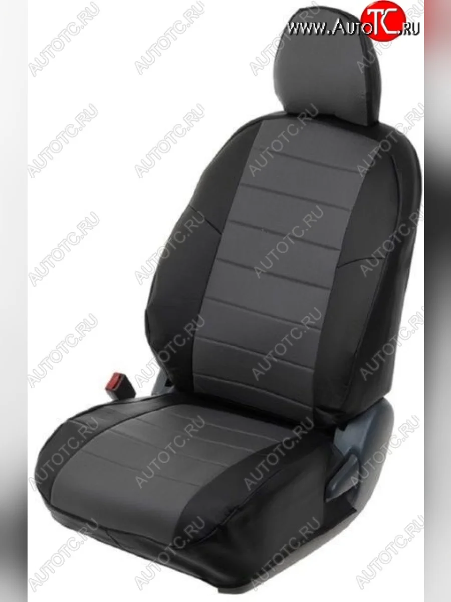 Чехлы на сиденья из экокожи Seintex Ромб (экокожа)  Volkswagen Polo (2009-2015) Mk5 6R,6C,61 (Спинка сплошная, цвет: черный)  в Самаре Самарской области