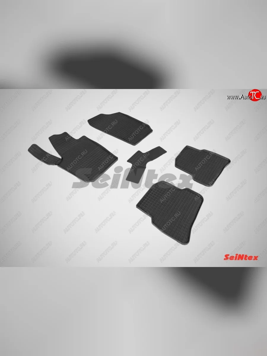 Износостойкие резиновые коврики в салон Сетка Seintex Seat Ibiza 6J,6P хэтчбэк 5 дв.  рестайлинг (2012-2016)  в Керчи Республика Крым