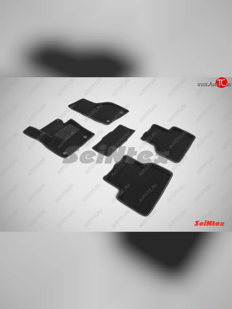 Комплект 3D ковриков в салон Seintex Audi Q3 8U дорестайлинг (2011-2015) (Чёрный)  в Керчи Республика Крым