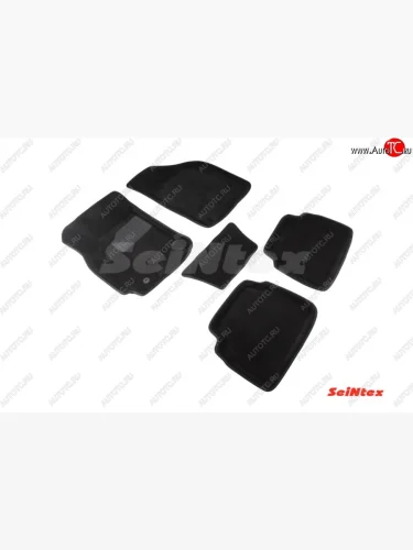 Комплект 3D ковриков в салон Seintex (Чёрный) Chevrolet Lacetti хэтчбек (2002-2013)