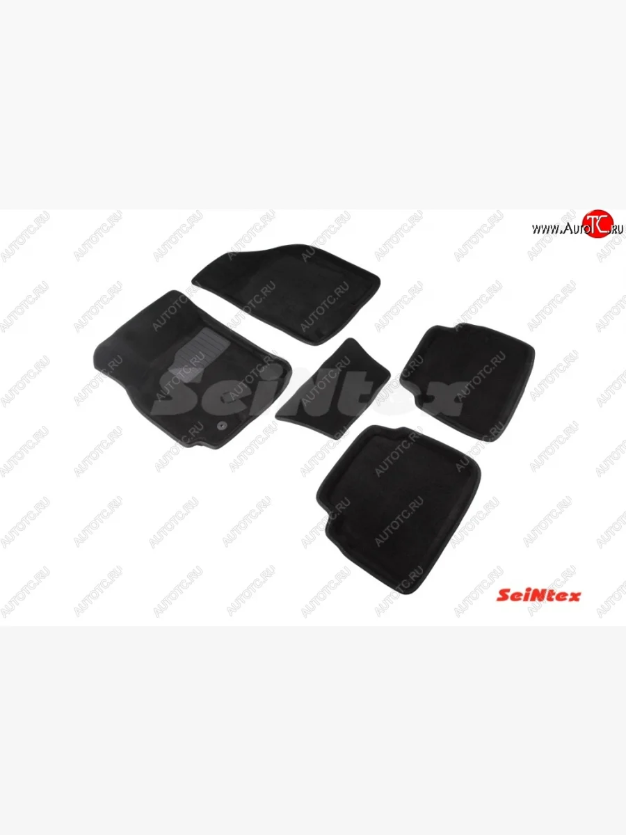 Комплект 3D ковриков в салон Seintex Chevrolet Lacetti хэтчбек (2002-2013) (Чёрный)  в Керчи Республика Крым