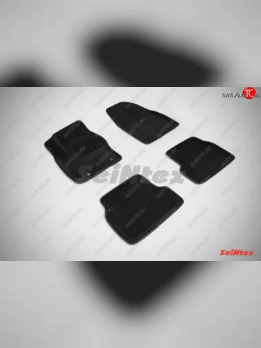 Комплект 3D ковриков в салон Seintex (Чёрный) Honda Accord 7 CL седан дорестайлинг (2002-2005)