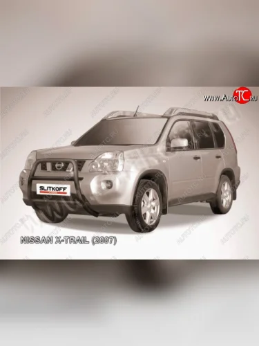 Кенгурятник d57 высокий Nissan X-trail  2 T31 (2007-2011) дорестайлинг