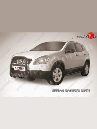 Кенгурятник d57 высокий Nissan Qashqai  1 J10 (2007-2010) дорестайлинг