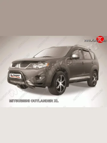 Кенгурятник d57 низкий Mitsubishi Outlander  XL (2005-2009) (CW)  дорестайлинг