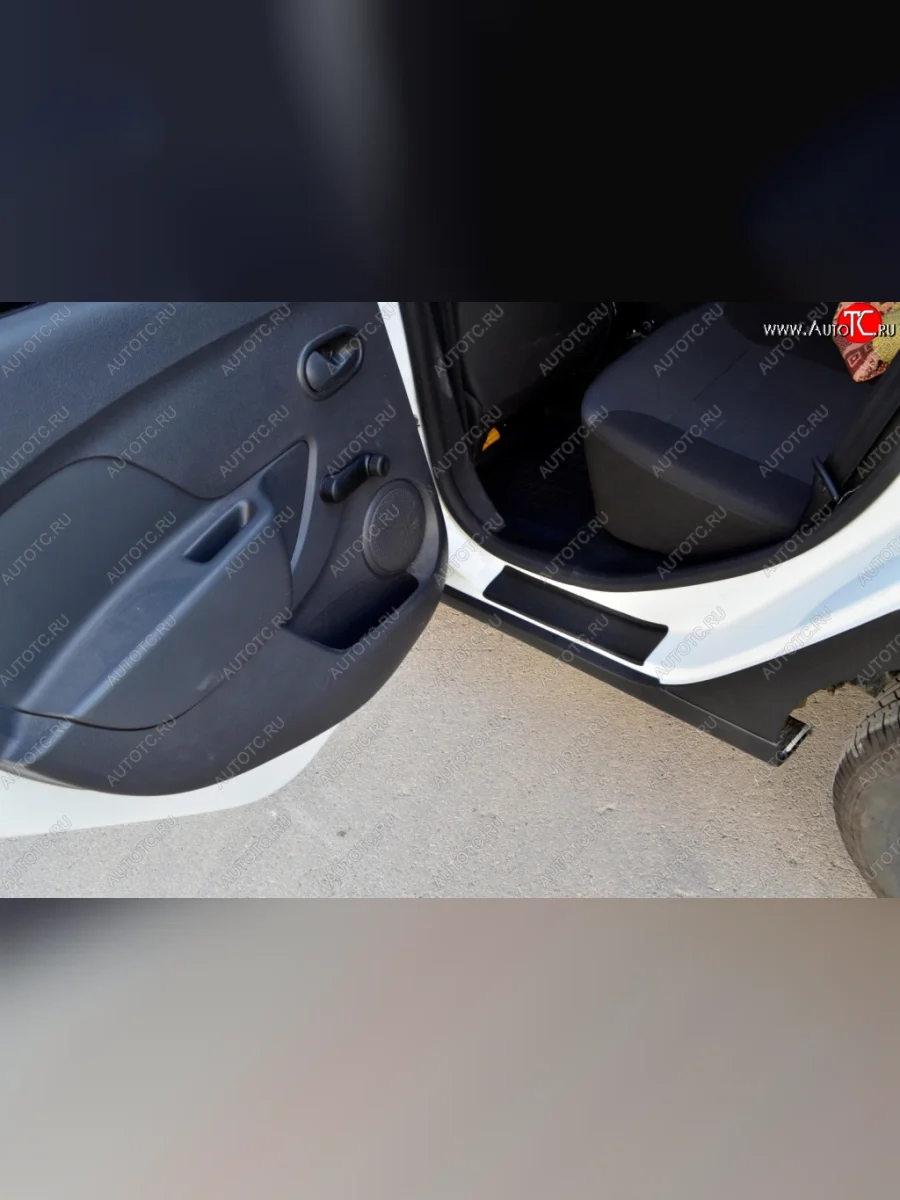 Накладки в проемы задних дверей KART (задние) Renault Sandero 2 дорестайлинг (2014-2018) (Без покрытия)  в Перми Пермском крае