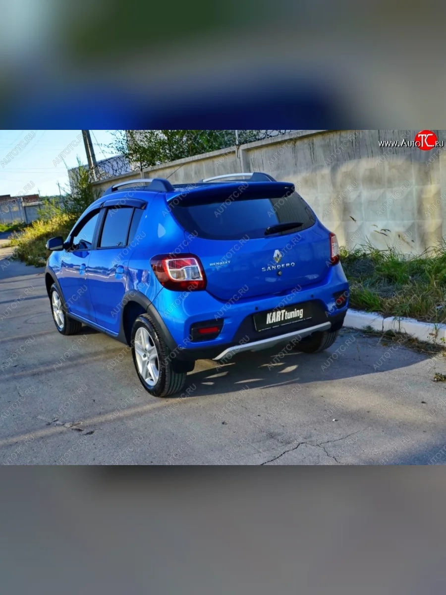 Спойлер на багажник KART Renault Sandero 2 дорестайлинг (2014-2018) (Неокрашенный)  в Керчи Республика Крым