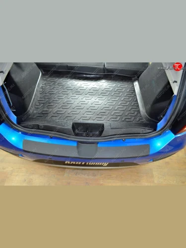 Накладка на порожек в багажник KART Renault Sandero 2 дорестайлинг (2014-2018)