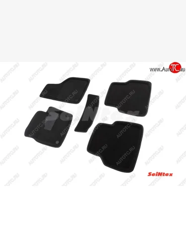 Комплект 3D ковриков в салон Seintex (Чёрный) Volkswagen Tiguan NF рестайлинг (2011-2017)