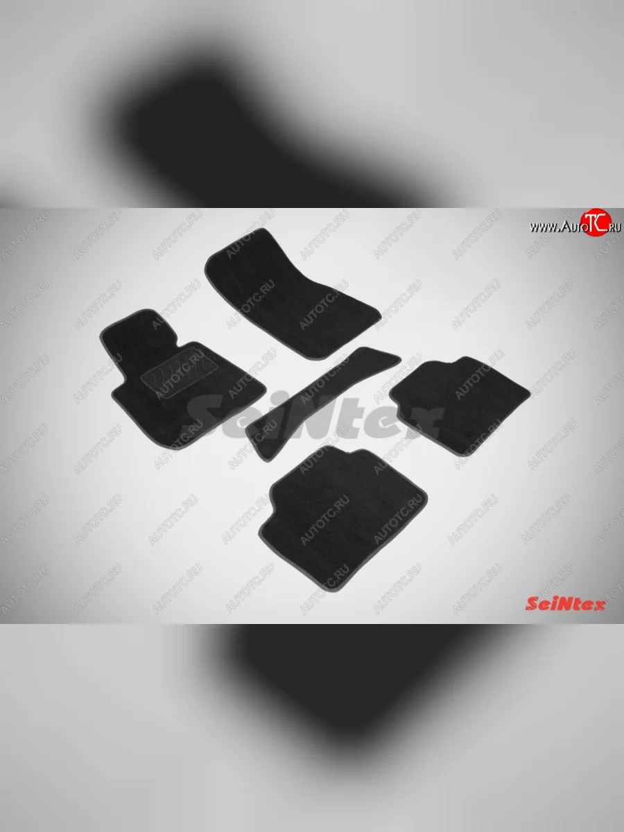 Комплект 3D ковриков в салон Seintexв BMW 3 серия F30 седан дорестайлинг (2012-2015) (Чёрный)  в Перми Пермском крае