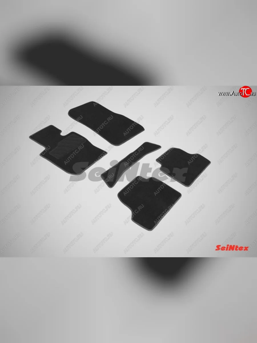 Комплект ворсовых ковриков в салон LUX Seintex (Xdrive) BMW 4 серия F32 купе дорестайлинг (2013-2017) (Чёрный)  в Керчи Республика Крым