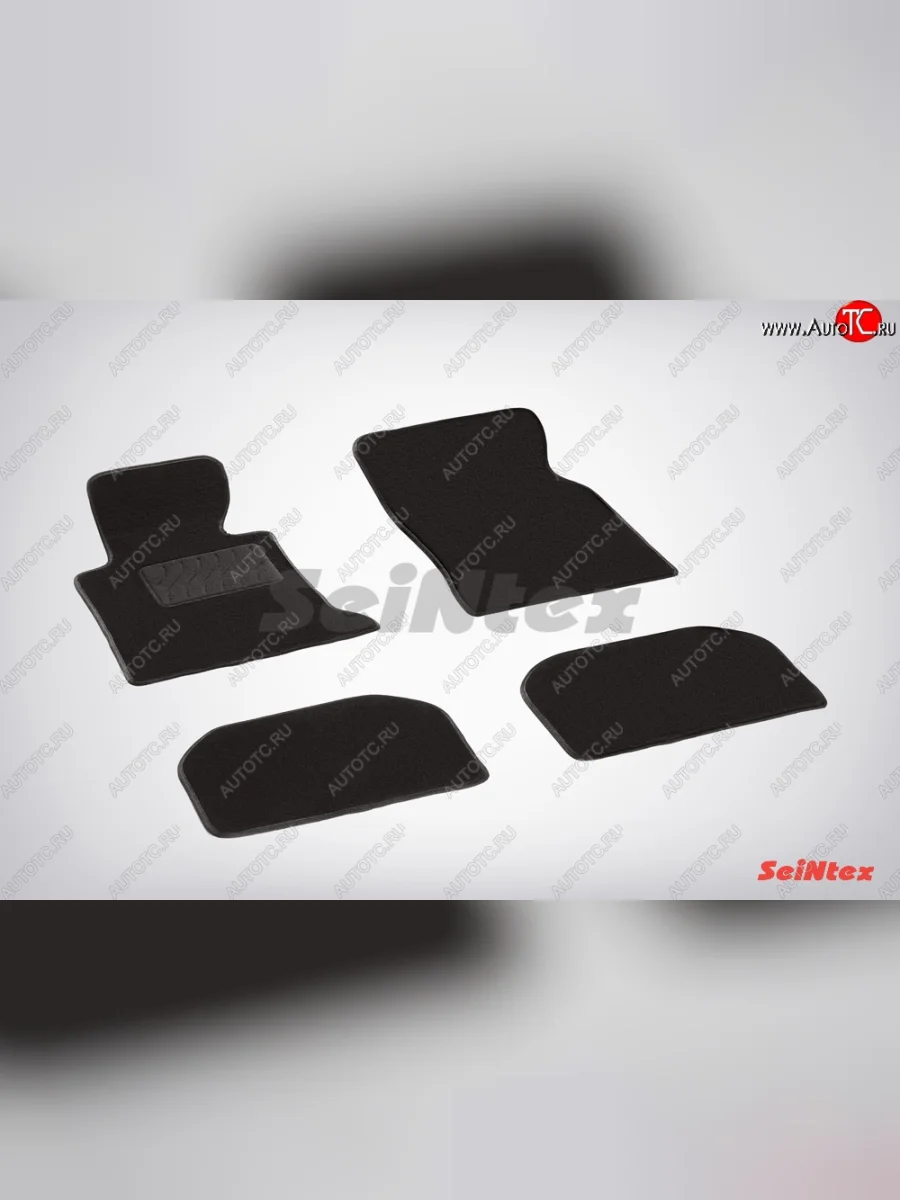 Комплект ворсовых ковриков в салон LUX Seintex BMW 7 серия E38 дорестайлинг, седан (1994-1998) (Чёрный)  в Воронеже Воронежской области