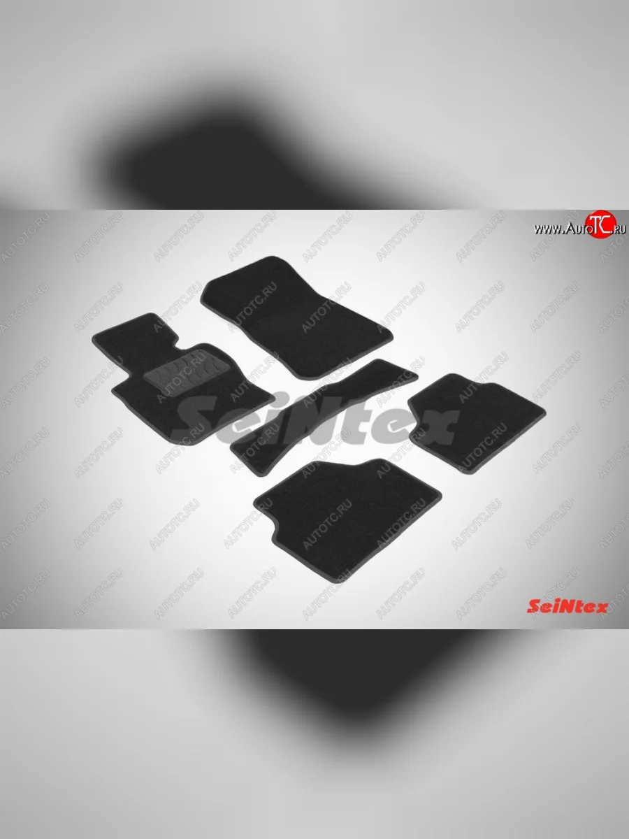 Комплект ворсовых ковриков в салон LUX Seintex BMW X1 E84 (2009-2015) (Чёрный)  в Керчи Республика Крым