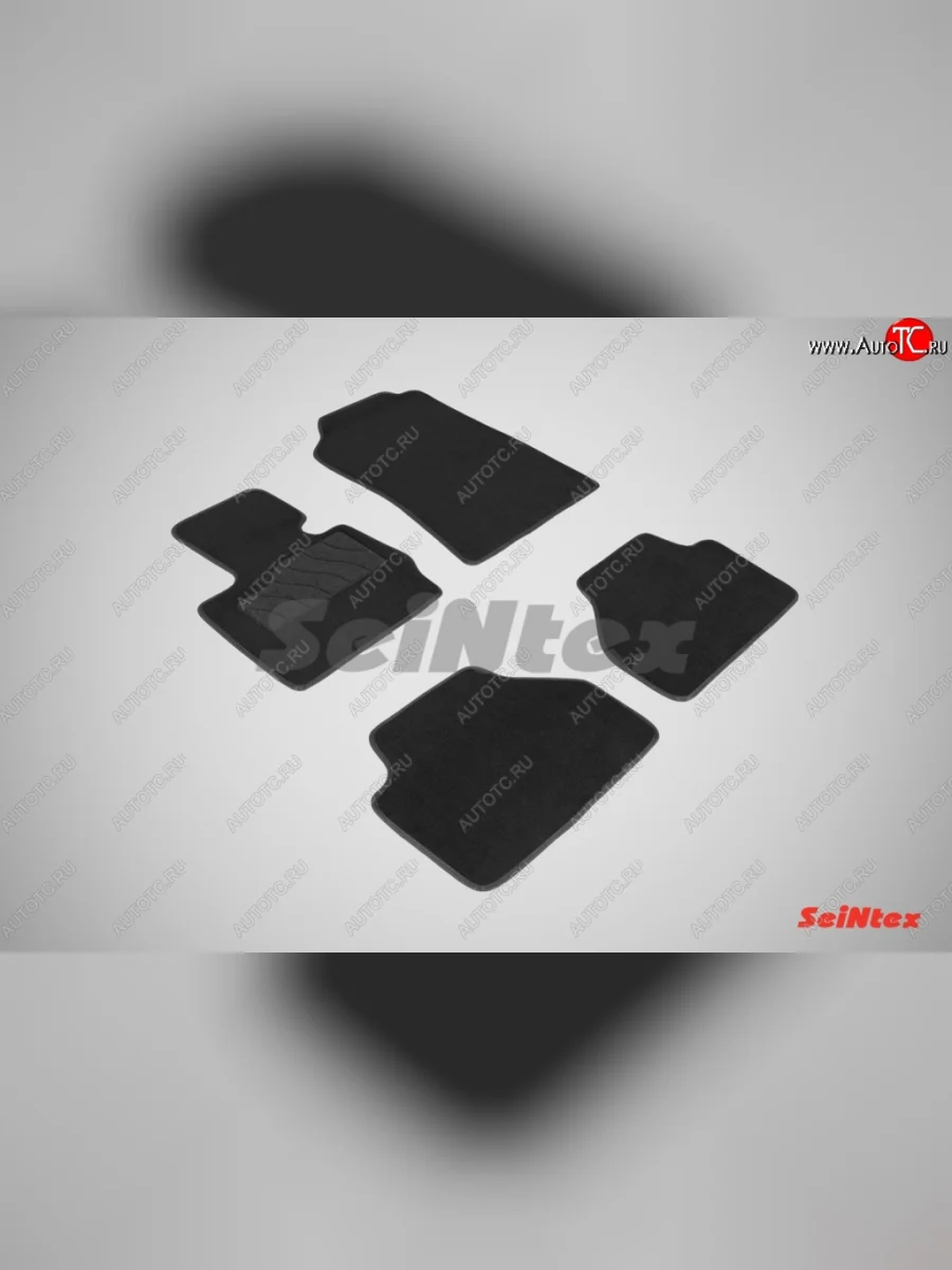 Комплект ворсовых ковриков в салон LUX Seintex BMW X3 F25 дорестайлинг (2010-2014) (Чёрный)  в Керчи Республика Крым