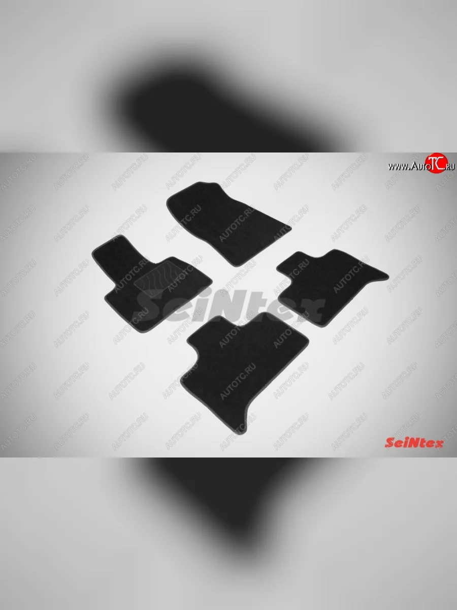 Комплект ворсовых ковриков в салон LUX Seintex BMW X5 E53 рестайлинг (2003-2006) (Чёрный)  в Керчи Республика Крым