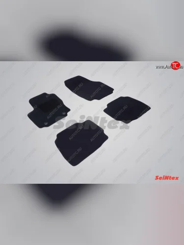 Комплект ворсовых ковриков в салон LUX Seintex Ford Mondeo Mk4,BD дорестайлинг, седан (2007-2010)