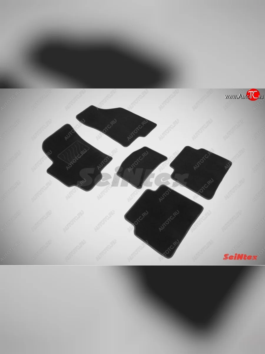 Комплект ворсовых ковриков в салон LUX Seintex  Hyundai Elantra (2008-2014) XD (Чёрный)  в Самаре Самарской области