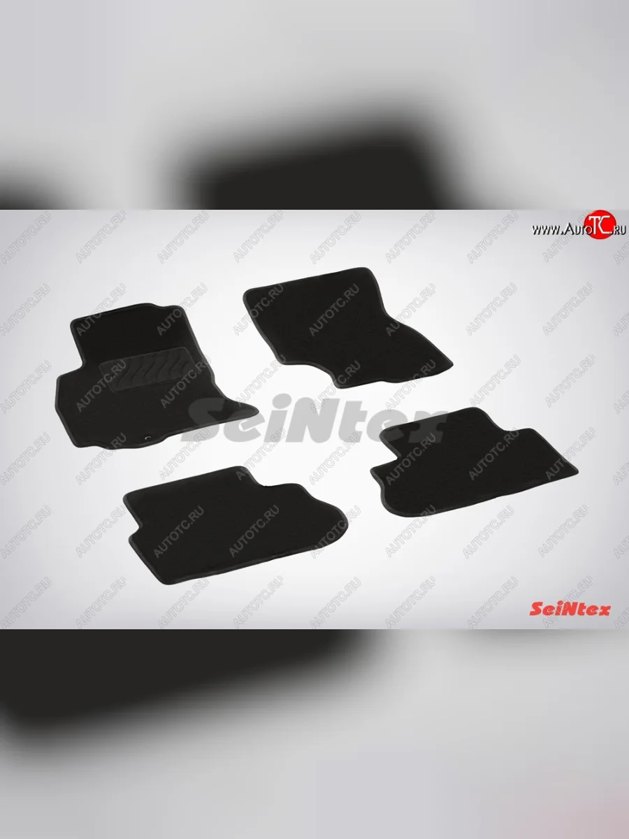 Комплект ворсовых ковриков в салон LUX Seintex INFINITI FX35 S50 дорестайлинг (2002-2005) (Чёрный)  с доставкой в г. Пермь